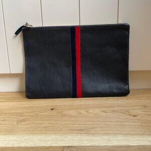 Clare V Perforated Suede Purse